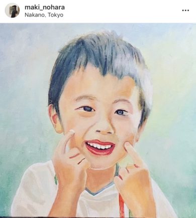 肖像画制作事例 こども画 | 肖像画家 野原真輝