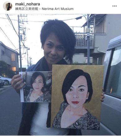 肖像画注文 美容業経営者 ひらこ様より 肖像画家 野原真輝